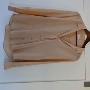 Equipment blush pink silk shirt